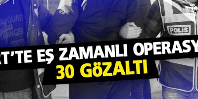 Eş zamanlı operasyon: 30 gözaltı