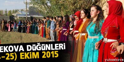 Yüksekova Düğünleri (24-25) Ekim 2015
