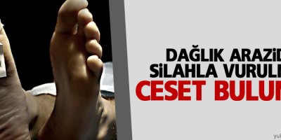 Dağlık arazide silahla vurulmuş ceset bulundu