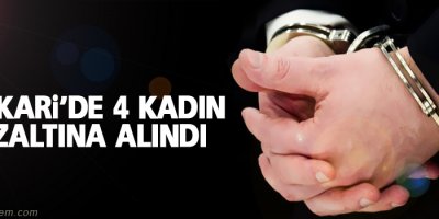 Hakkari'de 4 kadın gözaltına alındı