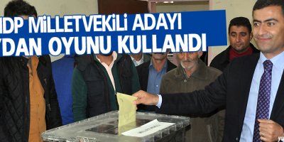HDP Milletvekili Adayı Zeydan Yüksekova'da oyunu kullandı