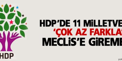 HDP’de 11 milletvekili ‘çok az farkla’ Meclis’e giremedi