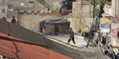Hakkari'de korkutan yangın