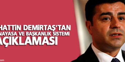 Demirtaş'tan yeni anayasa ve başkanlık sistemi açıklaması
