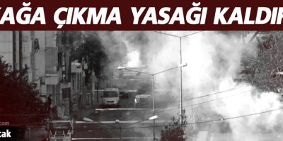 Arıcak'ta sokağa çıkma yasağı kaldırıldı