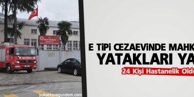 Giresun'da cezaevinde yangın çıktı