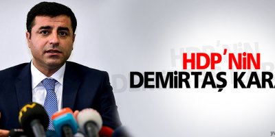 HDP'nin Demirtaş kararı