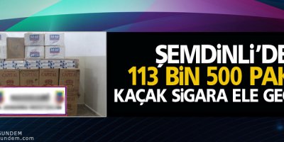 Şemdinli'de kaçak sigara operasyonu