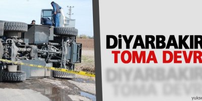 Diyarbakır’da TOMA devrildi