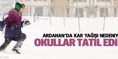 Ardahan'da eğitime kar engeli