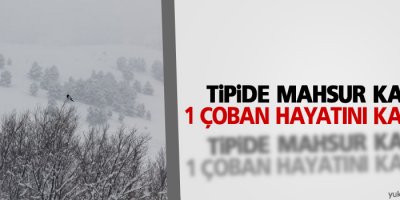 Tipide mahsur kalan 1 çoban öldü