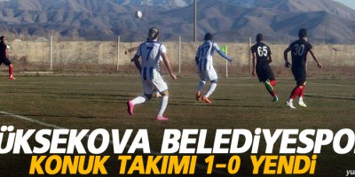 Yüksekova Belediyesi konuk takımı 1-0 yendi