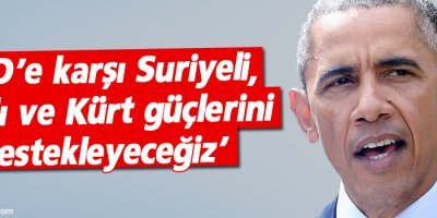 ‘IŞİD’e karşı Suriyeli, Iraklı ve Kürt güçlerini destekleyeceğiz’