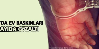 Adana'da ev baskınları ve gözaltı