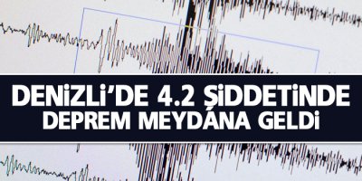 4.2 büyüklüğünde deprem meydana geldi