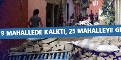 Yasak 9 mahallede kalktı, 25 mahalleye getirildi