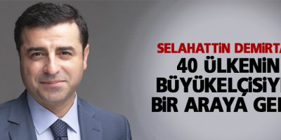 Demirtaş, 40 ülkenin büyükelçisiyle bir araya geldi