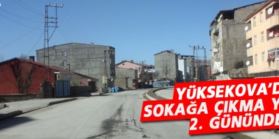Yüksekova'da sokağa çıkma yasağı 2. gününde