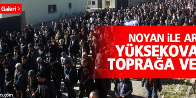 Noyan ile Arıcı Yüksekova’da toprağa verildi