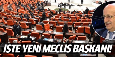 27. dönem Meclis Başkanı belirlendi