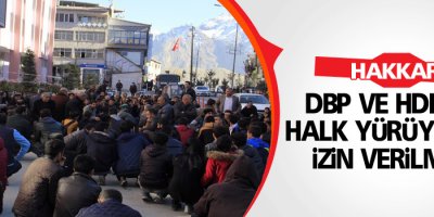 DBP ve HDP'nin halk yürüyüşüne izin verilmedi