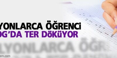 Milyonlarca öğrenci TEOG'da ter döküyor