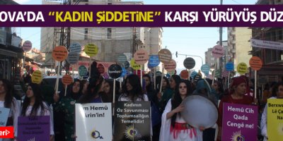 Yüksekova'da 'kadın şiddetine' karşı yürüyüş düzenlendi