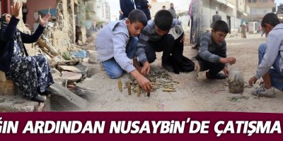 Yasağın ardından Nusaybin'de çatışma izleri!