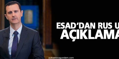 Esad'dan Rus uçağı açıklaması