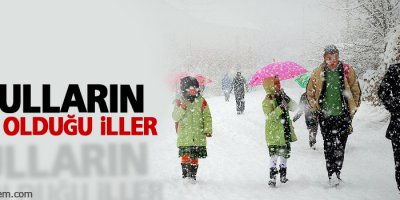 Okulların tatil olduğu iller