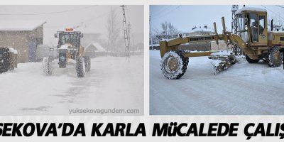 Karla Mücadele gece geç saatlere kadar devam etti