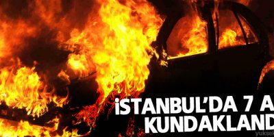 Beyoğlu ve Eyüp'te 7 araç kundaklandı