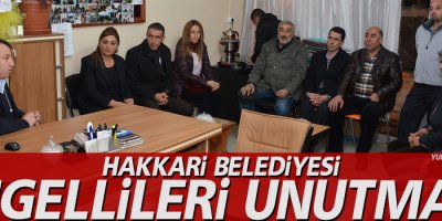 Hakkari Belediyesi engellileri unutmadı