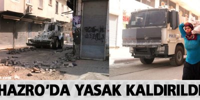 Hazro'da yasak kaldırıldı