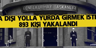 Genelkurmay: 893 kişi yakalandı