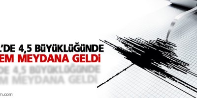 Bingöl’de 4,5 büyüklüğünde deprem