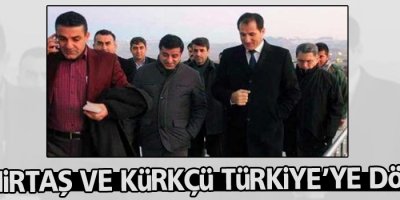 Demirtaş ve Kürkçü Türkiye'ye döndü