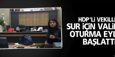 HDP’li vekiller Sur için valilikte oturma eylemi başlattı