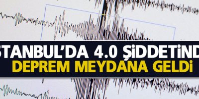 İstanbul'da deprem