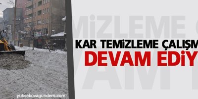 Cengiz Topel Caddesinde Kar Temizlemesi Yapıldı