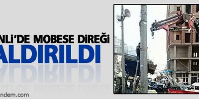 Şemdinli'de Mobese direği kaldırıldı