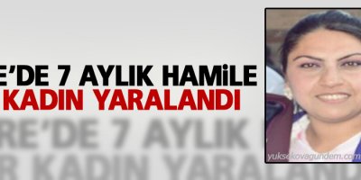 Cizre’de 7 aylık hamile bir kadın yaralandı