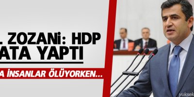 Adil Zozani: HDP hata yaptı