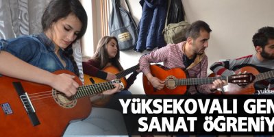 Yüksekovalı gençler sanat öğreniyor
