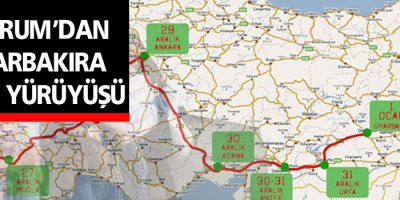 Bodrum'dan Diyarbakır'a Barış yürüyüşü