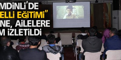 Şemdinli'de 'Engelli Eğitimi' üzerine, ailelere film izletildi