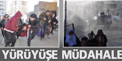 Şırnak'ta yürüyüşe polis müdahalesi