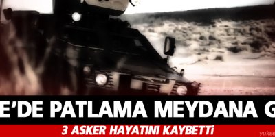 Cizre'de patlama: 3 asker yaşamını yitirdi