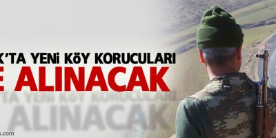 Şırnak'ta yeni köy korucuları işe alınacak