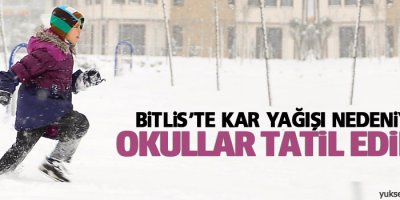 Eğitime bir gün ara verildi